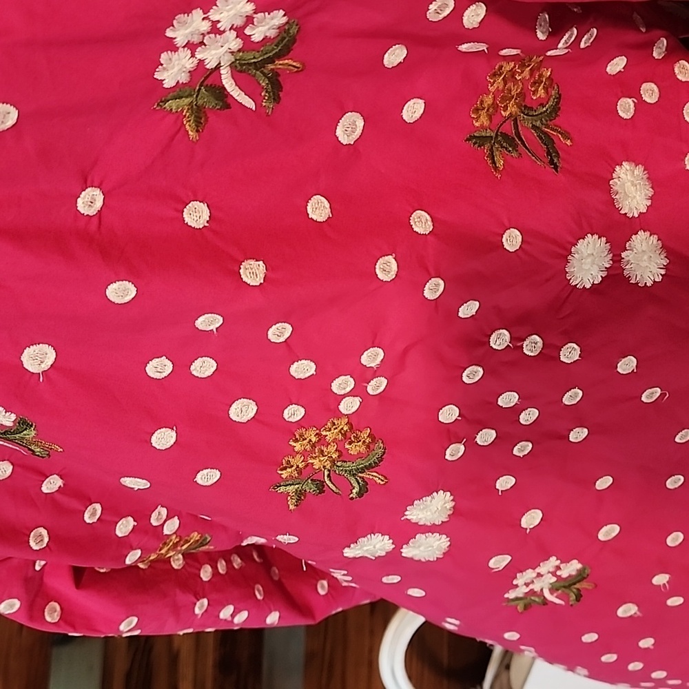 Pink Floral Long Coat - Picture 10 of 13